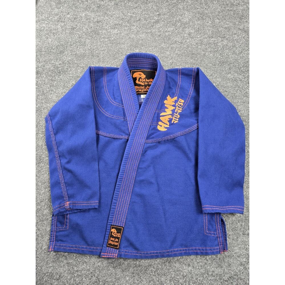 Hawk Brazilian Jiu-Jitsu Martial Arts Blue Gi Top Jacket Size K2 #556